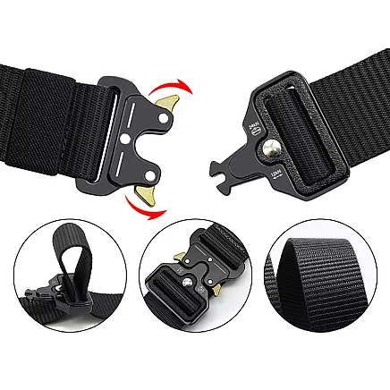Military survival tactical belt qr