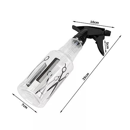 Universāls frizieru smidzinātājs ar regulējamu strūklu, 250ml