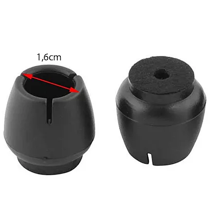 Chair leg caps felt 12-16mm black 16pcs