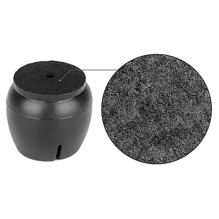 Chair leg caps felt 12-16mm black 16pcs