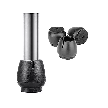 Chair leg caps felt 12-16mm black 16pcs