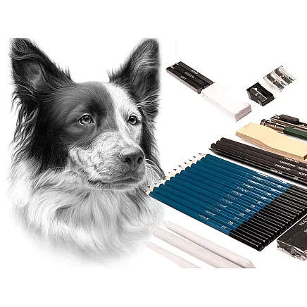 Profesionāls zīmēšanas un skiču komplekts 32-in-1