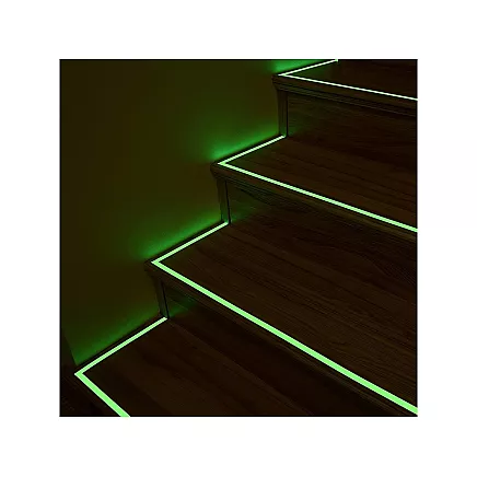 Fluorescējoša pašlīmējošā lente, spīd tumsā, 5 m