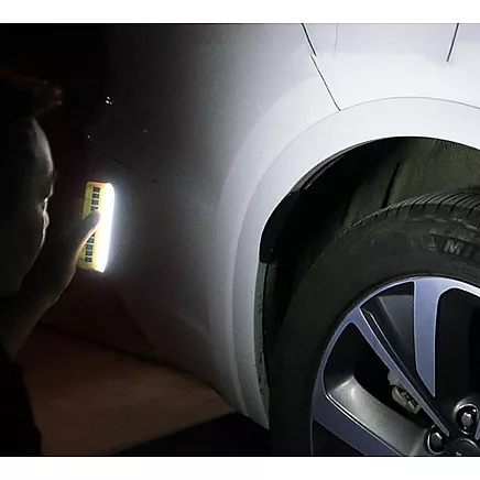 Temporary car park telephone number magnet light