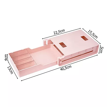 Under-table drawer desk shelf pull-out container