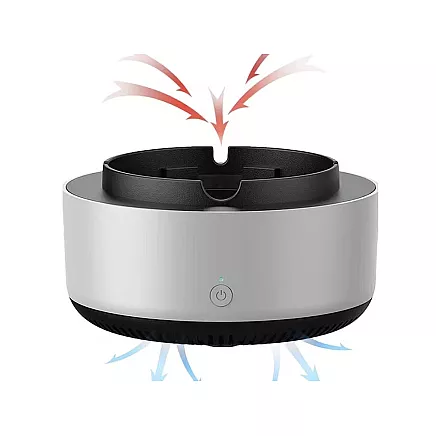 Intelligent self-extinguishing car ashtray