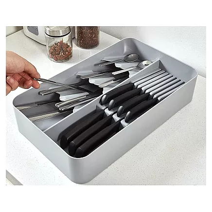 Cutlery drawer insert two-tier organiser