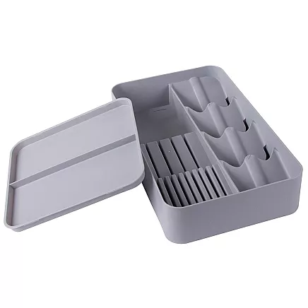Cutlery drawer insert two-tier organiser