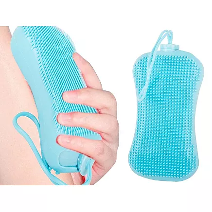 Silicone back brush body massager