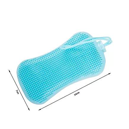 Silicone back brush body massager