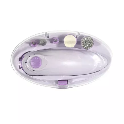 Manikīra un pedikīra aparāts, nagu frēze, ar 12 W UV/LED lampu, ar 5 uzgaļiem