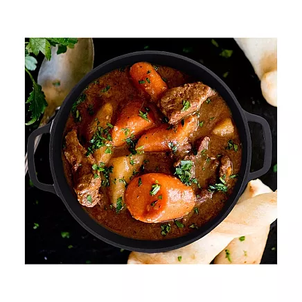 Cepamais katls ar vāku un nepiedegošu pārklājumu, 4 l, lietais alumīnijs