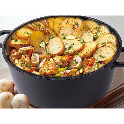 Pot with aromatizer for spices induction cooking gas large 13l