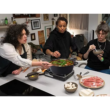 Pot with aromatizer for spices induction cooking gas large 13l