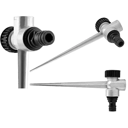 360° rotary pulsating metal lawn sprinkler