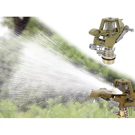 360° rotary pulsating metal lawn sprinkler