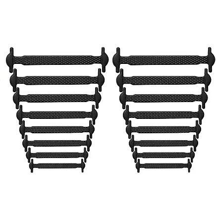 Silicone shoe laces without binding 16pcs