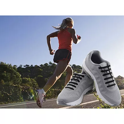 Silicone shoe laces without binding 16pcs