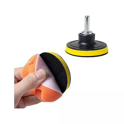 Set of polishing sponges pads for drill 80mm