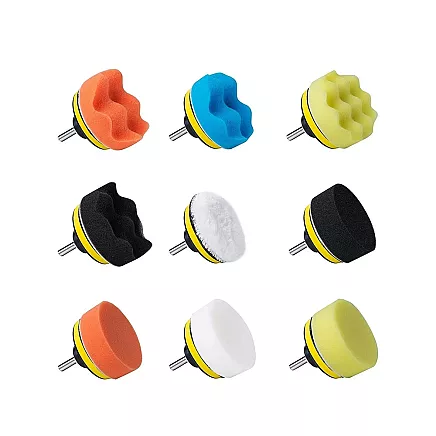 Set of polishing sponges pads for drill 80mm