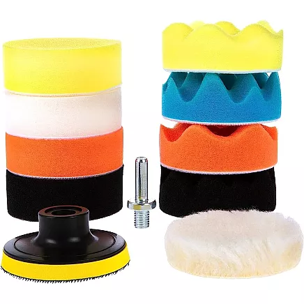 Set of polishing sponges pads for drill 80mm