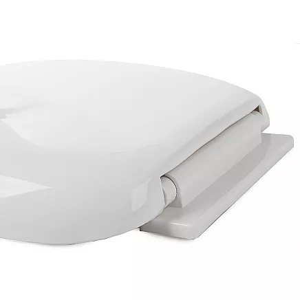 Universāls lēni aizverams tualetes sēdeklis, balts