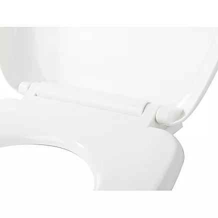 Universāls lēni aizverams tualetes sēdeklis, balts