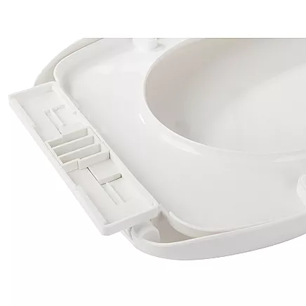 Universāls lēni aizverams tualetes sēdeklis, balts