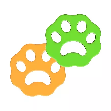 Veļas mašīnas spalvu un pūku savācējs, 2 gab., 9 × 1,5 cm, zaļš un oranžs