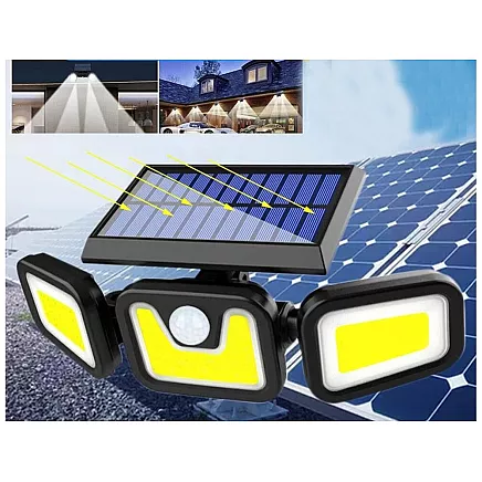 Solar lamp 100 cob with twilight movement sensor