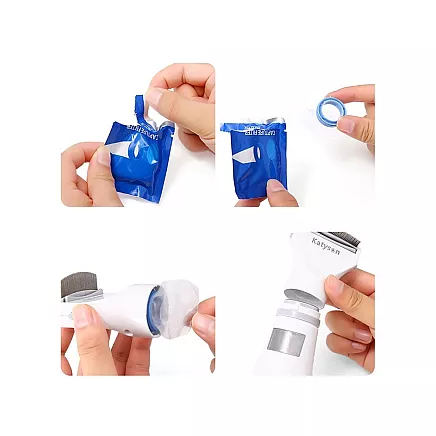 Elektriskā utu un gnīdu ķemme ar filtru