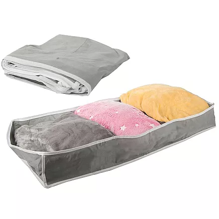 Storage box wardrobe organiser zipper large for shoes bed linen