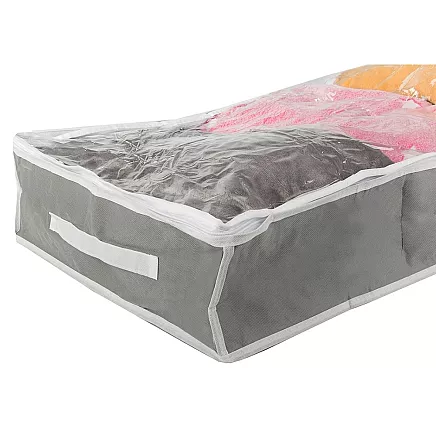 Storage box wardrobe organiser zipper large for shoes bed linen