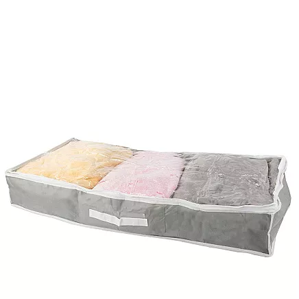 Storage box wardrobe organiser zipper large for shoes bed linen