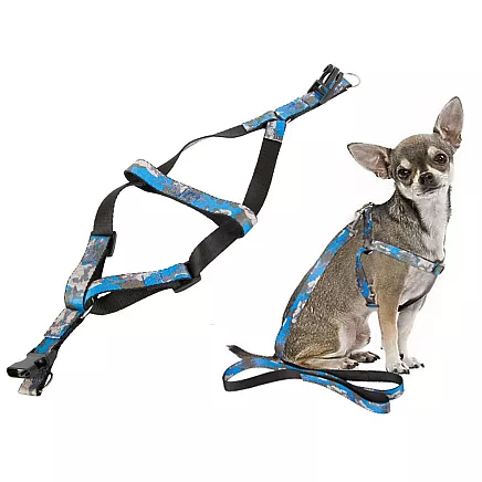 Regulējamas pastaigu siksnas ar iemauktiem suņiem un kaķiem, M izmērs