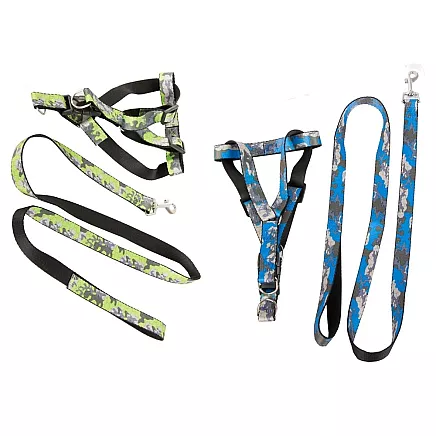 Regulējamas pastaigu siksnas ar iemauktiem suņiem un kaķiem, M izmērs