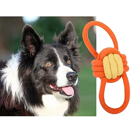 Dog toy chew tug rope strong long