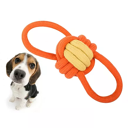 Dog toy chew tug rope strong long