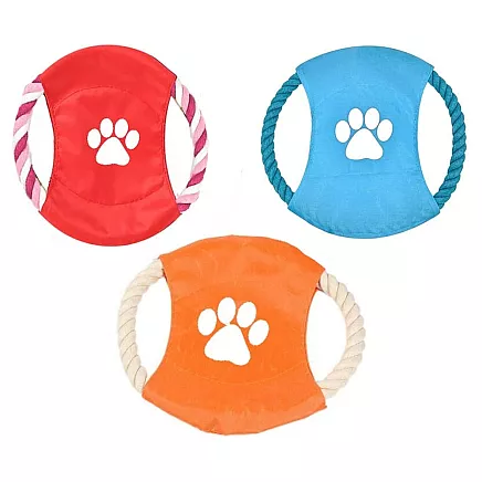 Dog toy chew tug rope frisbee disc