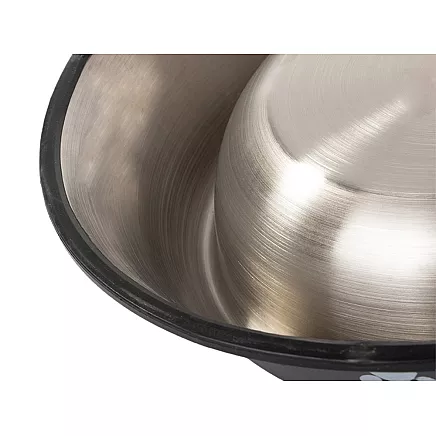 Metal dog bowl anti-slip gum 150ml
