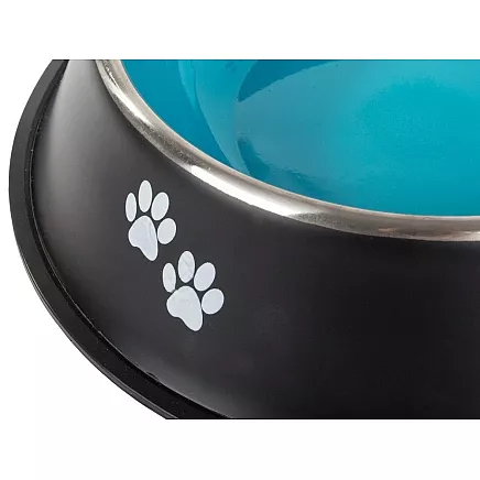 Metal dog bowl anti-slip gum 150ml