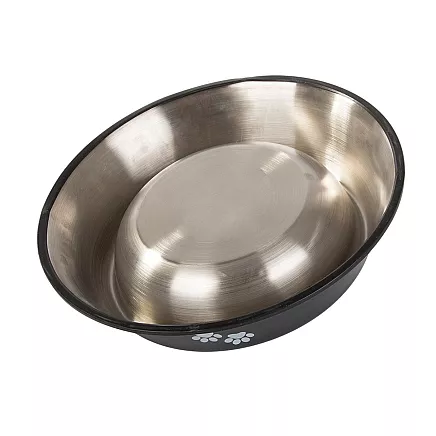 Metal dog bowl anti-slip gum 150ml