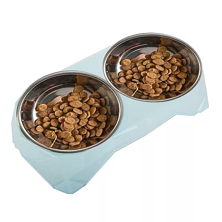 Metal dual dog box 350ml x 2