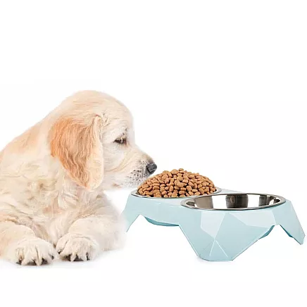 Metal dual dog box 350ml x 2