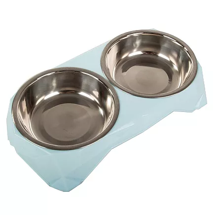 Metal dual dog box 350ml x 2