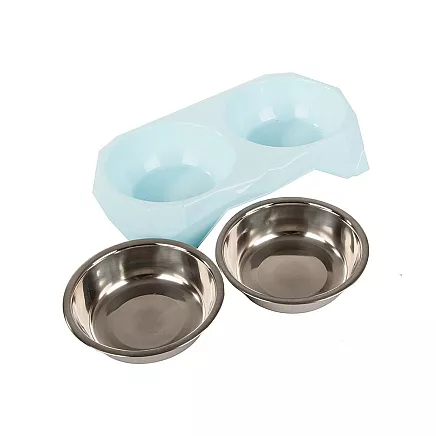 Metal dual dog box 350ml x 2