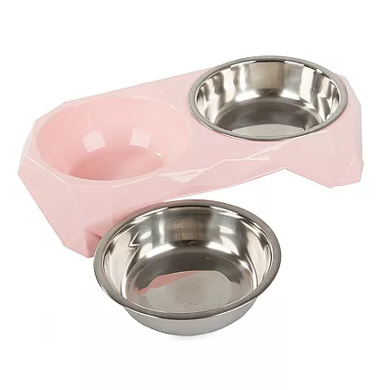 Metal dual dog box 350ml x 2