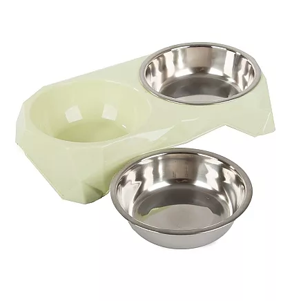 Metal dual dog box 350ml x 2