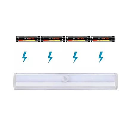 Pašlīmējoša skapja gaismas sloksne ar kustības un krēslas sensoru