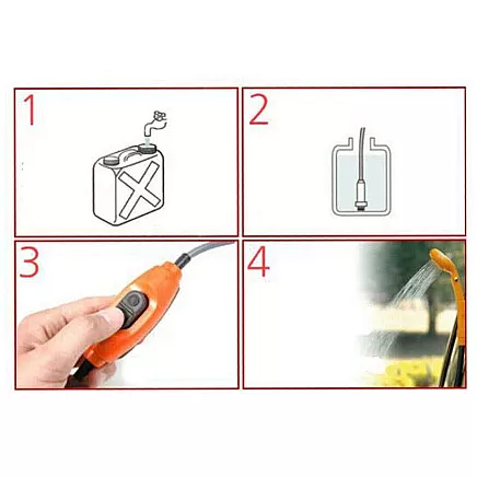 Tourist shower 12v car camping